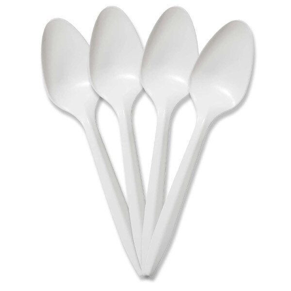 Medium Weight Plastic Teaspoon 1000 per Case MedSTAT